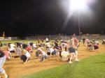 A mad dash throughout the infield searching for the hidden treasure.