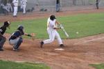 A great action shot caught with the baseball undoubtedly finding a green spot for a Stingers hit!
