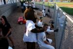TC the Bear helping relax the team...