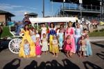 Once Upon A Time Night in 2011...Disney princesses were on hand to throw out the first pitch.