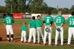 Summertime St. Patty's brought green throughout the Bee HIve in 2011...even on the field with green jerseys, hats, and bases!